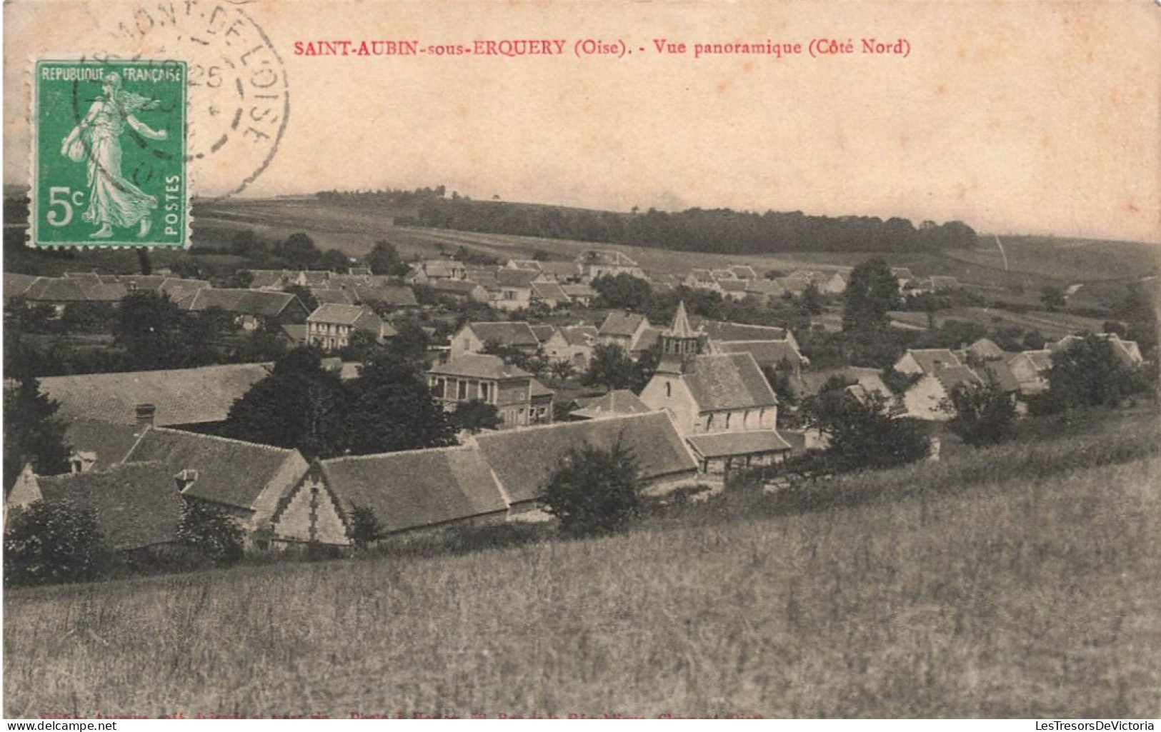 FRANCE - Saint Aubin Sous Erquery (Oise) - Vue Panoramique (Côté Nord) - Carte Postale Ancienne - Clermont