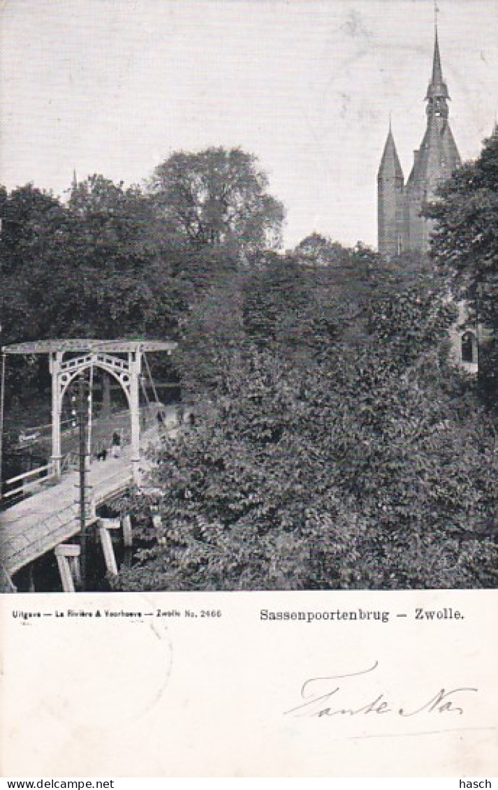 252227Zwolle, Sassenpoortenbrug-1906 - Zwolle