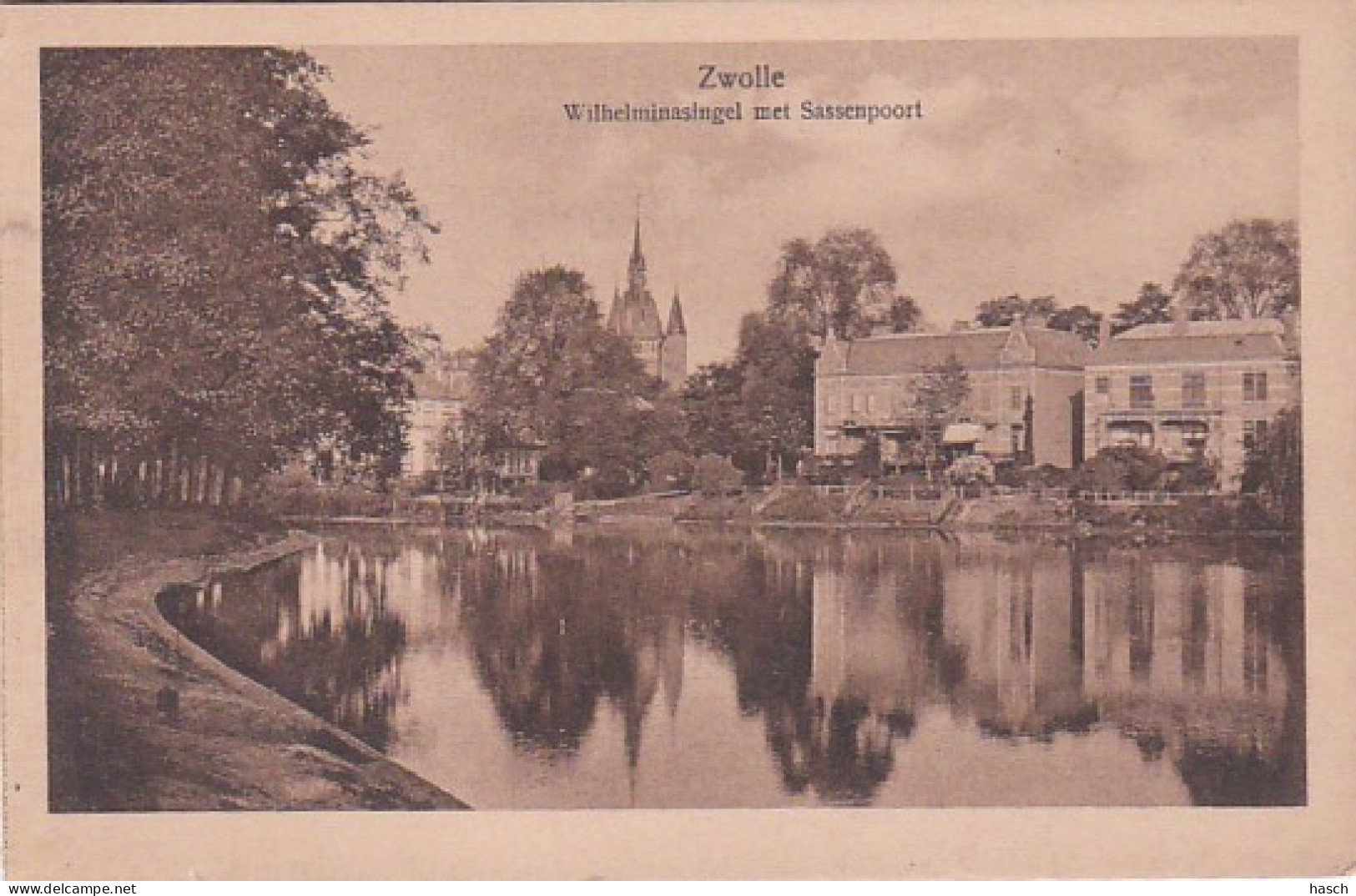 252241Zwolle, Wilhelminasingel Met Sassenpoort. (zie Achterkant) - Zwolle