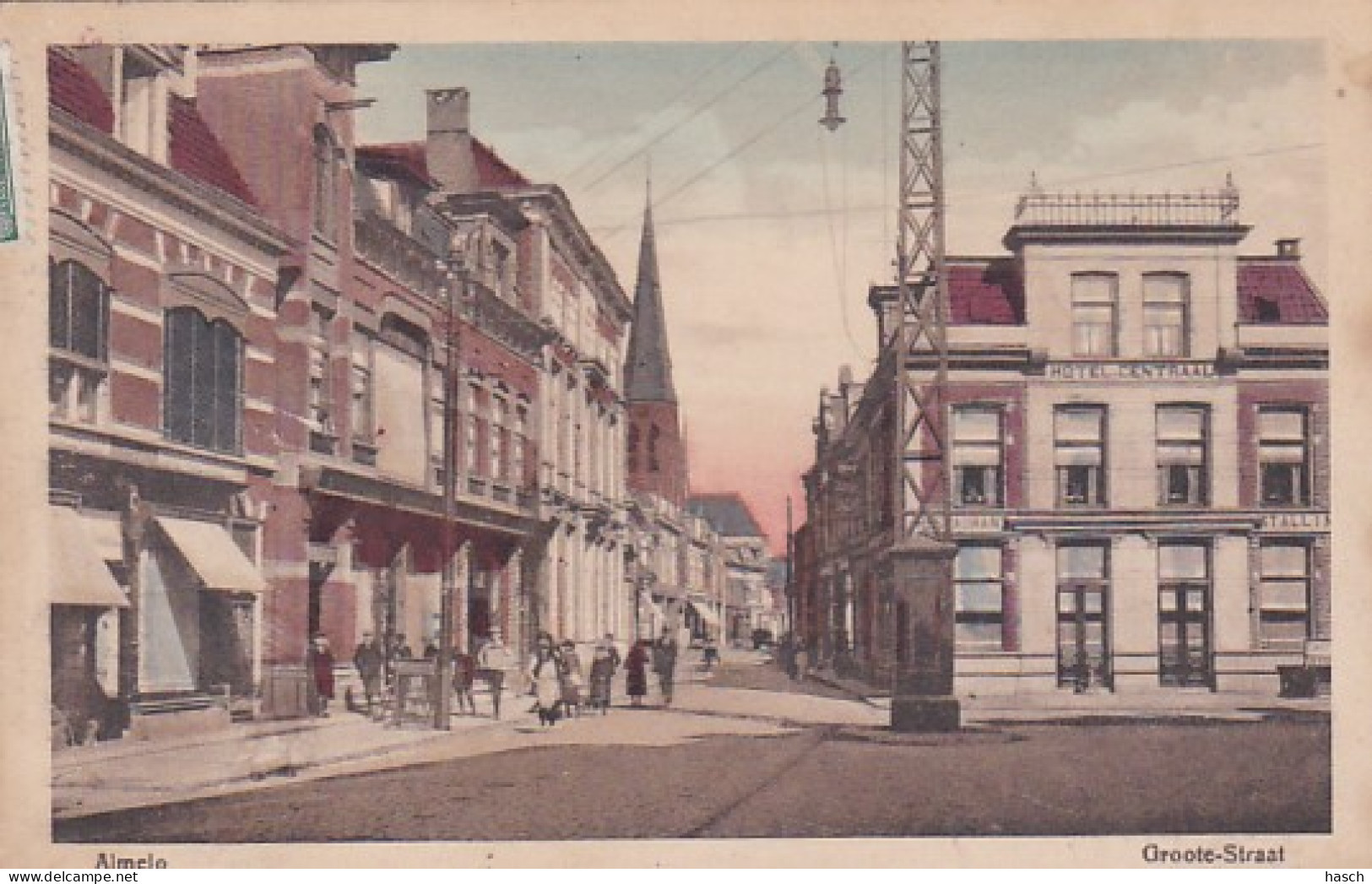 252270Almelo, Groote Straat Met Hotel Centraal. - Almelo