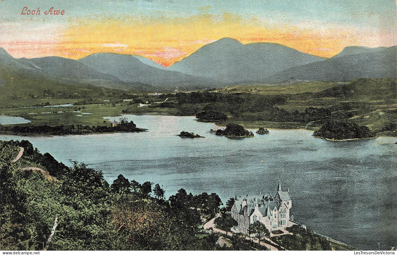 ROYAUME UNI - Ecosse - Loch Awe - Montagnes - Eglise - Carte Postale Ancienne - Argyllshire