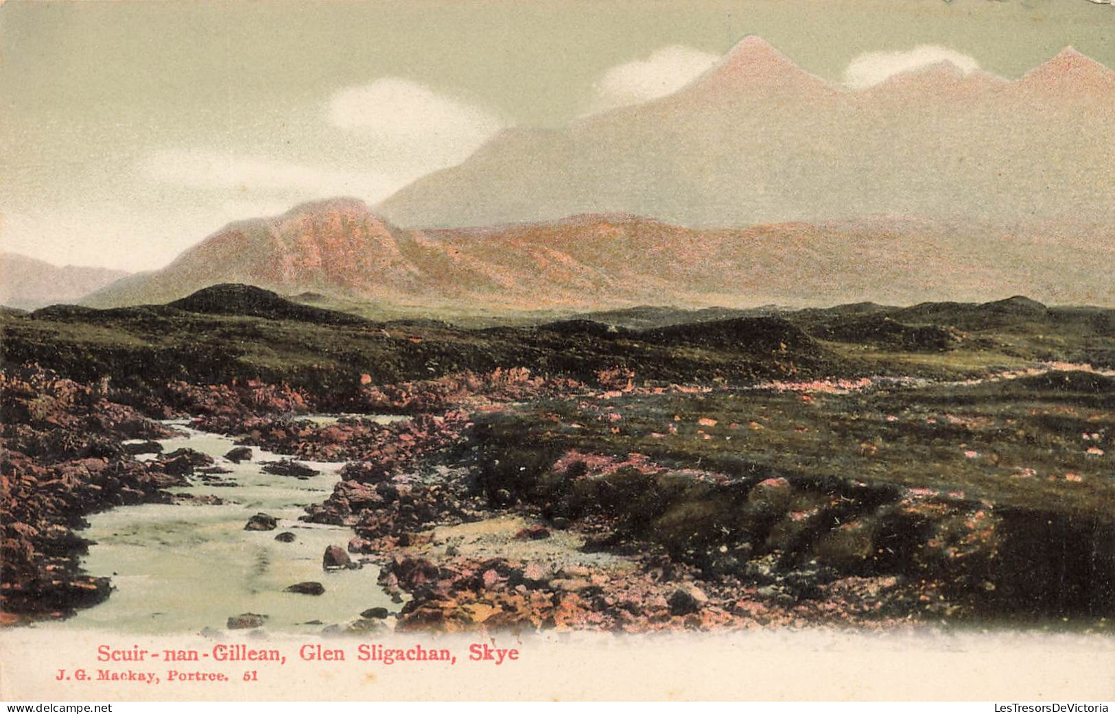 ROYAUME UNI - Skye - Scuir Nan Gillean - Glen Sligachan - JG Mackay - Carte Postale Ancienne - Autres & Non Classés