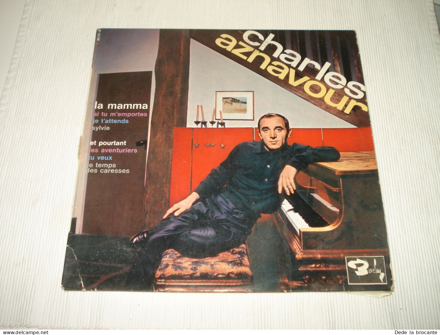 B14 / Charles Aznavour – La Mamma - 33T - 10" – 80 211 - FR 1963  VG+/VG- - Speciale Formaten
