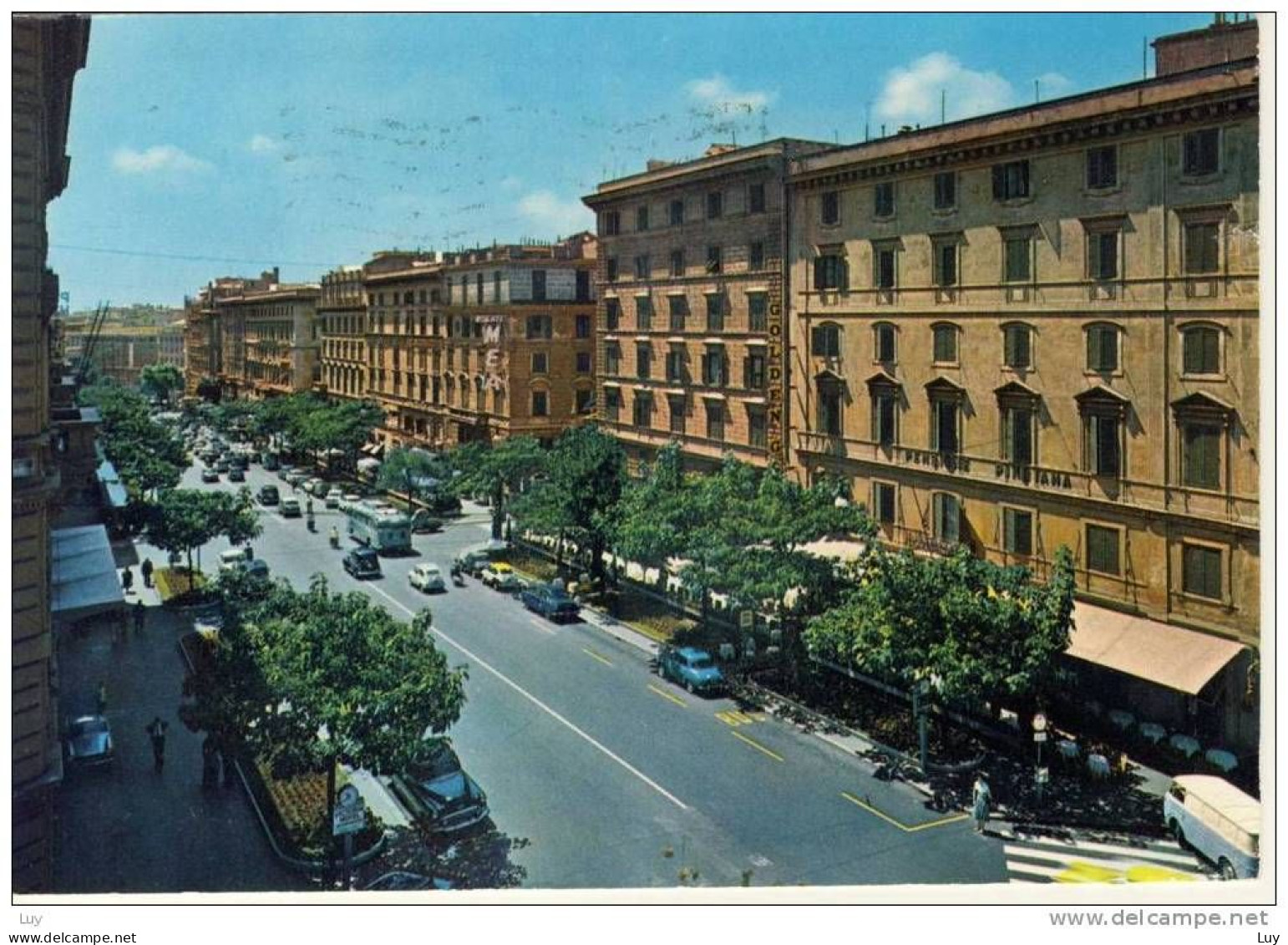 ROMA - Via V. Veneto, 1962 - Air Mail Via Portland, OR, USA, Viaggiata - Tarjetas Panorámicas