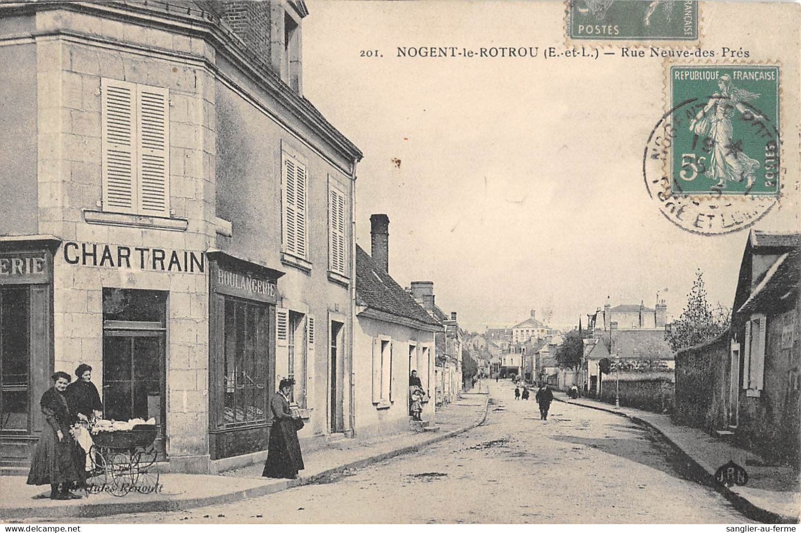 CPA 28 NOGENT LE ROTROU / RUE NEUVE DES PRES - Nogent Le Rotrou