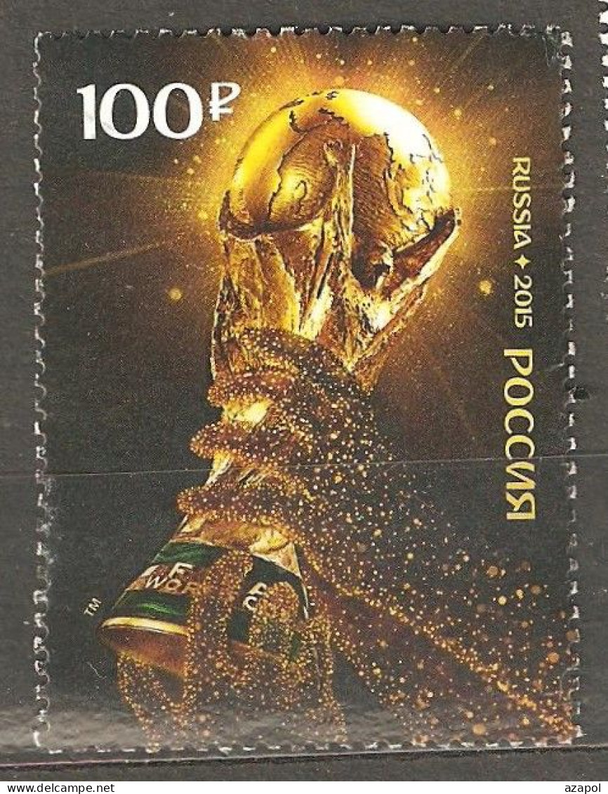 Russia:  Single Used Stamp, FIFA Football World Cup 2018 - Russia, 2015, Mi#2024-5 - Gebraucht