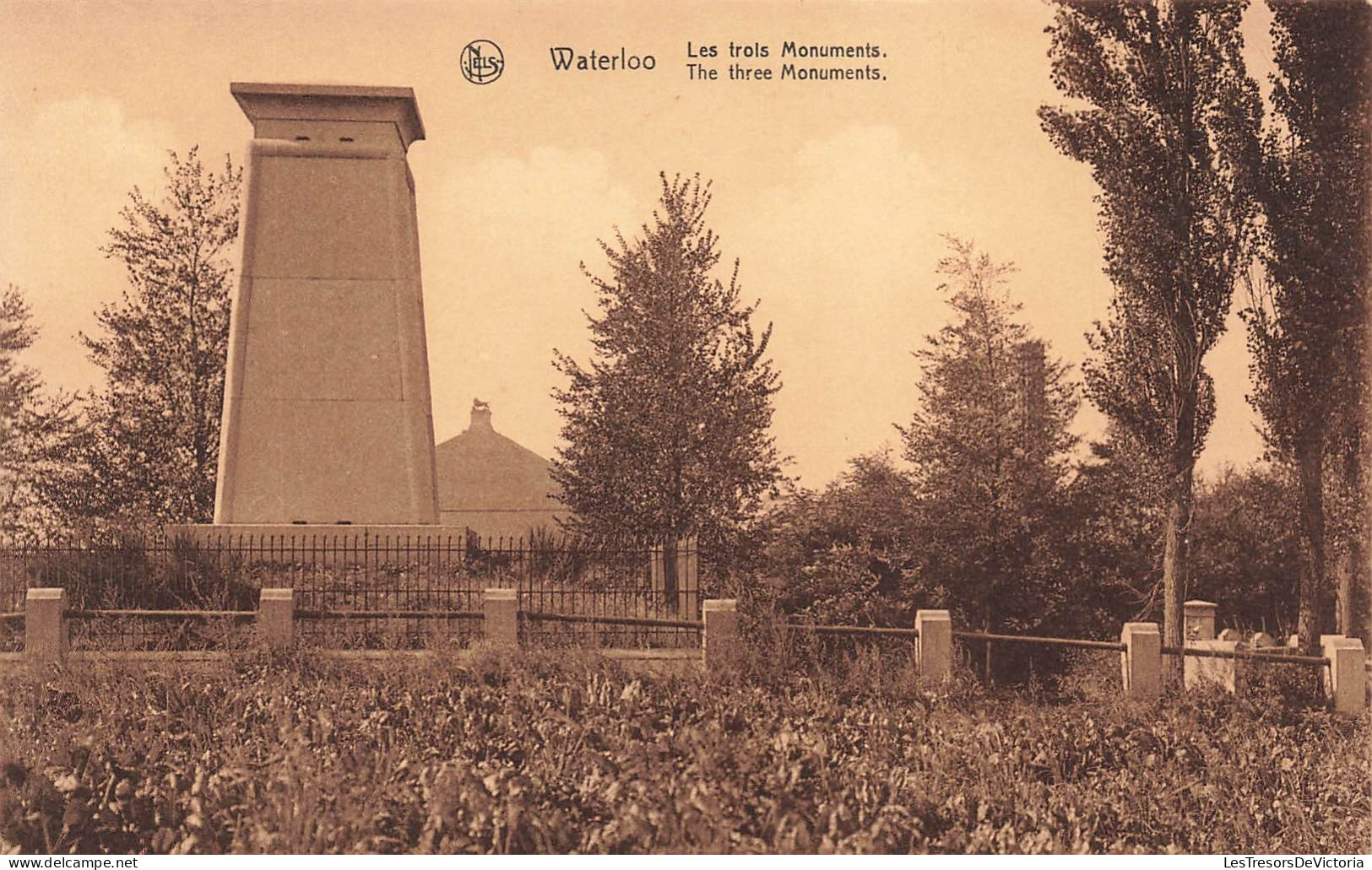 BELGIQUE - Waterloo - Les Trois Monuments - Carte Postale Ancienne - Waterloo