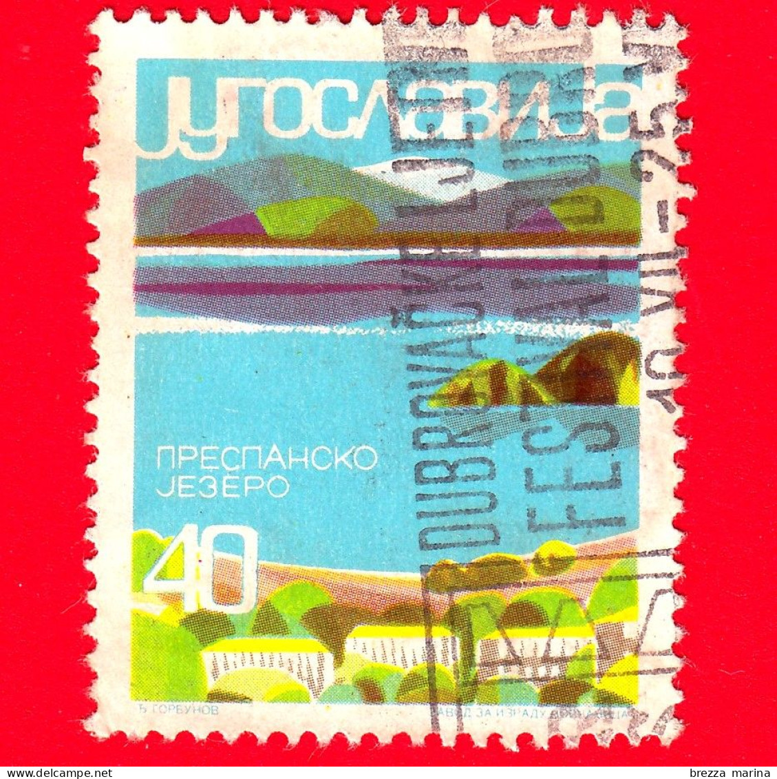 JUGOSLAVIA - Usato - 1965 - Paesaggi - Turismo - Lago Prespa - 40 - Oblitérés