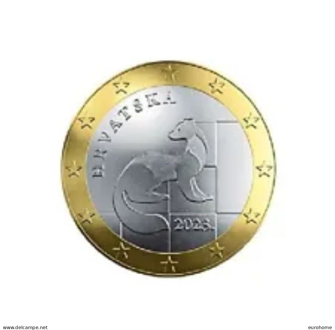 Kroatië 2024  1 Euro   UNC Uit De BU - UNC Du Coffret   Oplage -tirage 7500 Ex  !! - Kroatië