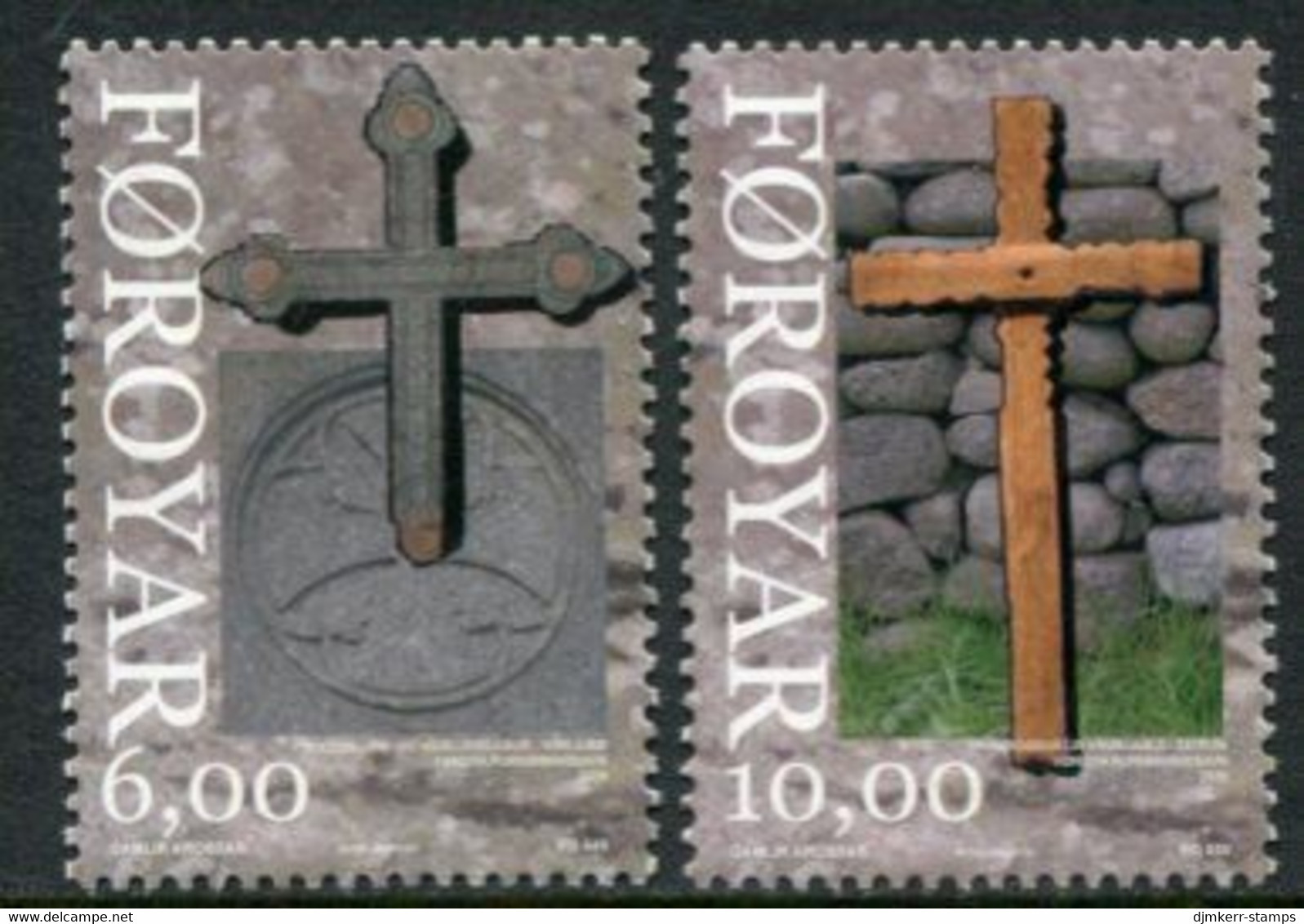 FAEROE ISLANDS 2008 Christmas: Old Crosses MNH / **.  Michel 657-58;  SG 568-69 - Färöer Inseln
