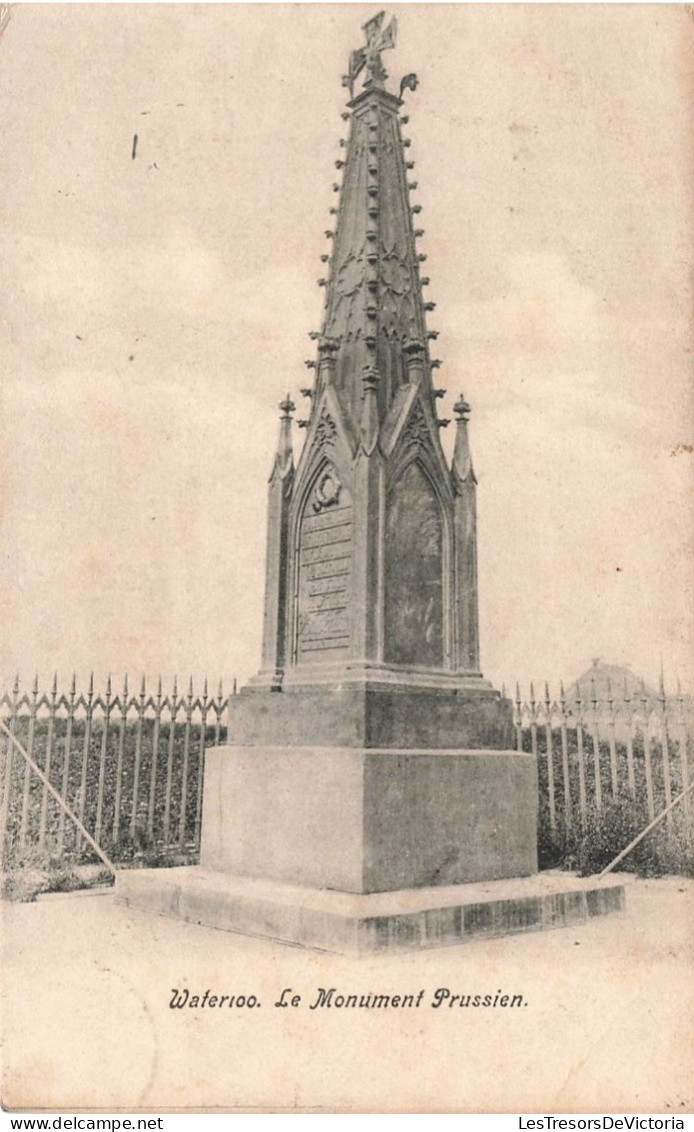 BELGIQUE - Waterloo - Le Monument Prussien - Carte Postale Ancienne - Waterloo