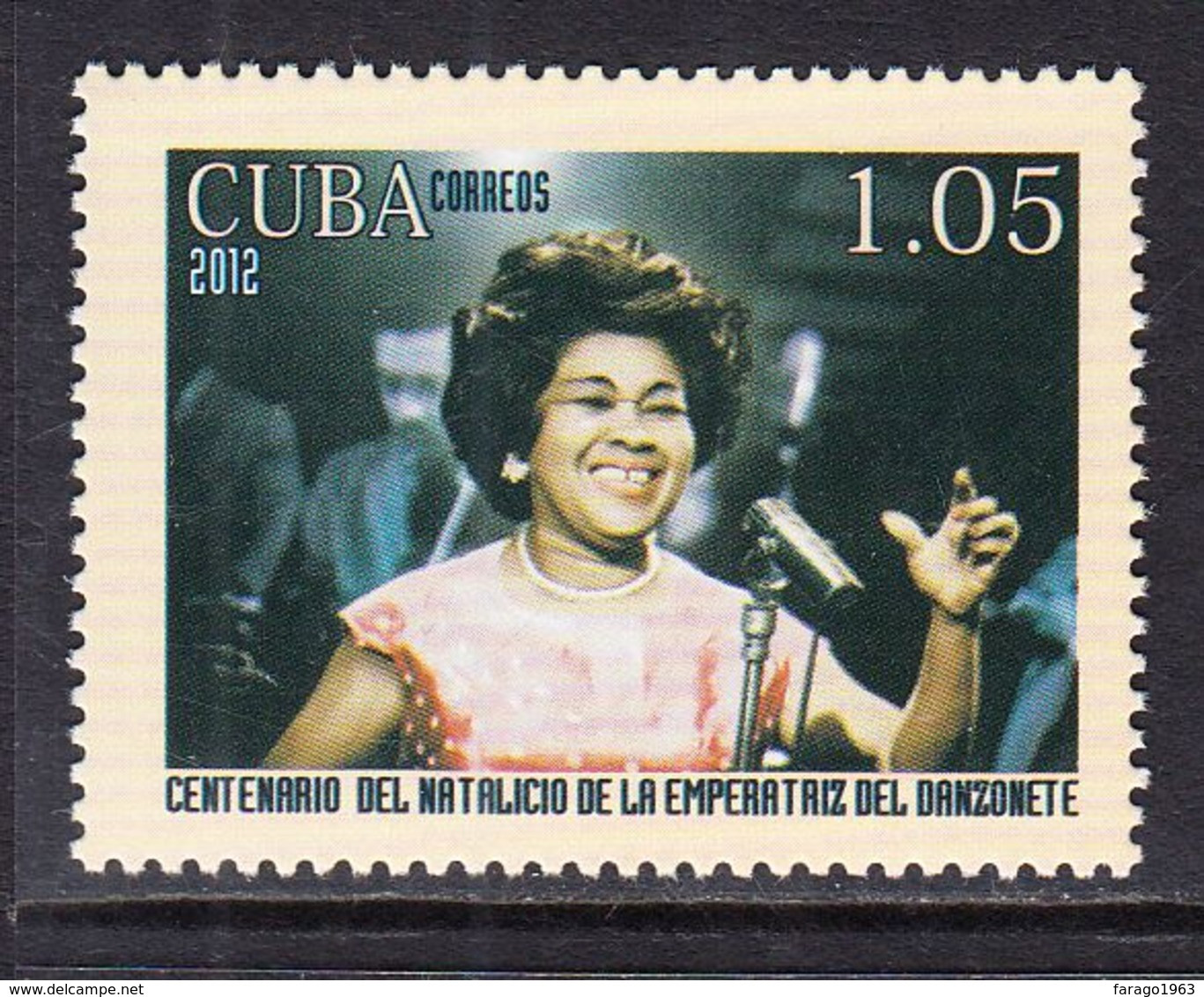 2012 Cuba Alvarez Music Singing Chanteuse Complete Set Of 1 MNH - Neufs