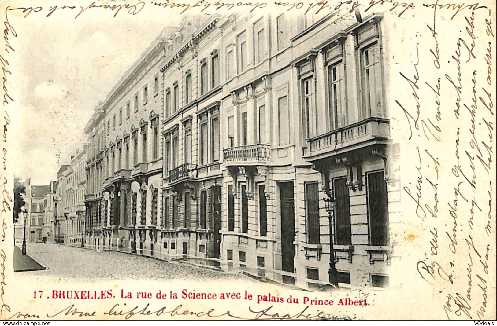 Belgique - Brussel - Bruxelles - La Rue De La Science Avec Le Palais Du Prince Albert - Prachtstraßen, Boulevards