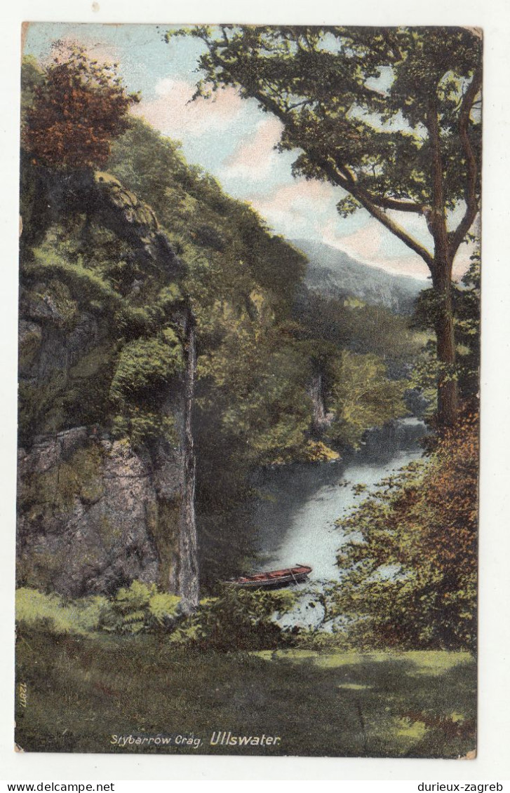 Stybarrow Crag,Ullswater Old Postcard Posted 1906 B240301 - Other & Unclassified