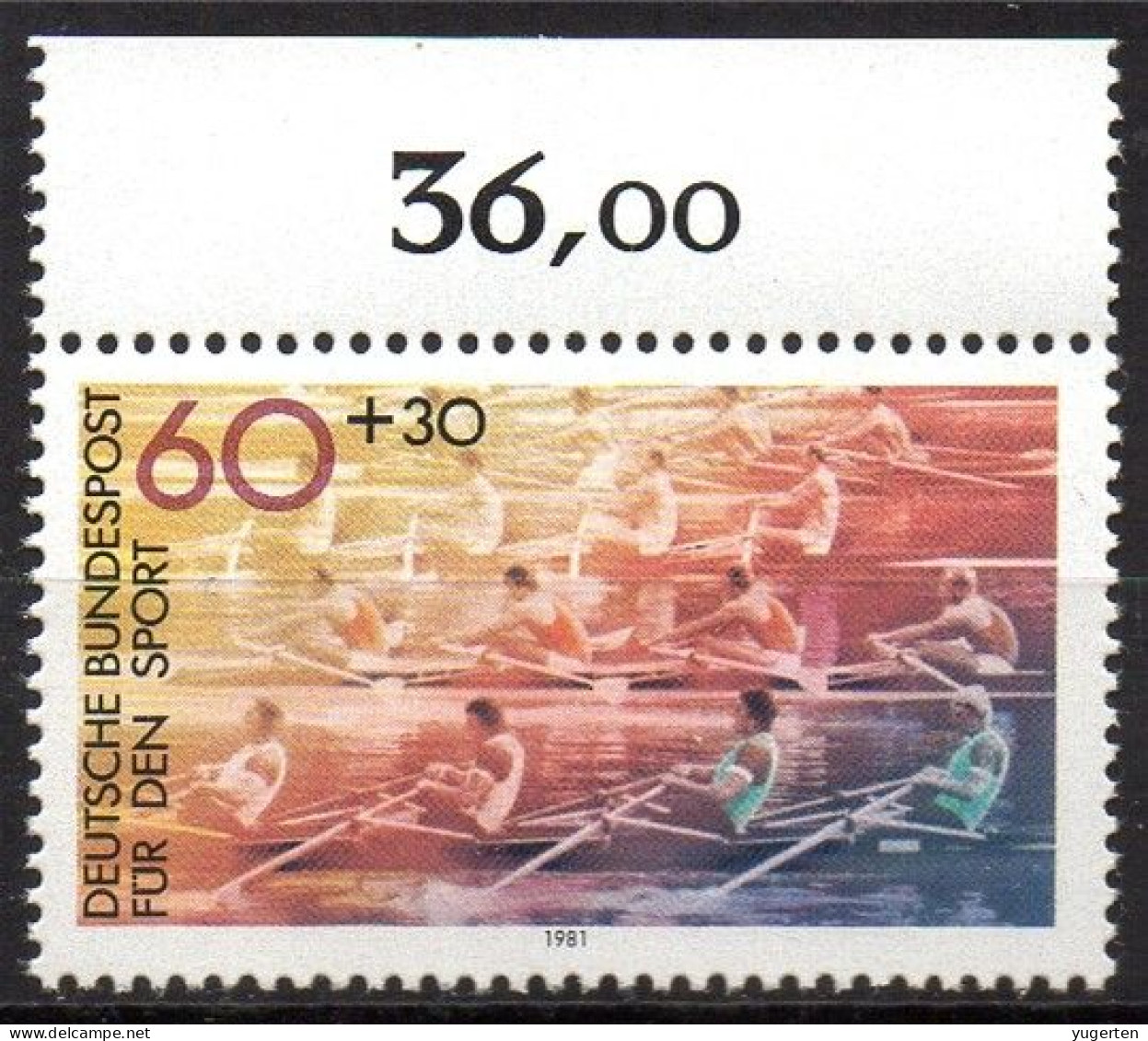 GERMANY 1981 - 1v - MNH - Aviron - Rowing - Rudern - Remo - Canottaggio - Roeien - Sport - Sports - Aviron