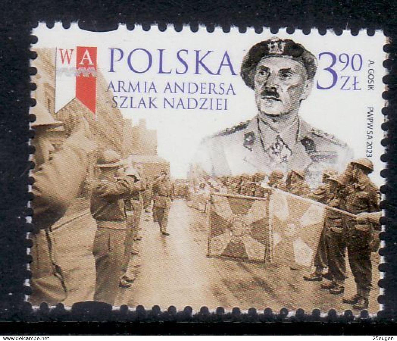 POLAND 2023  GENERAL W.ANDERS MNH - Neufs