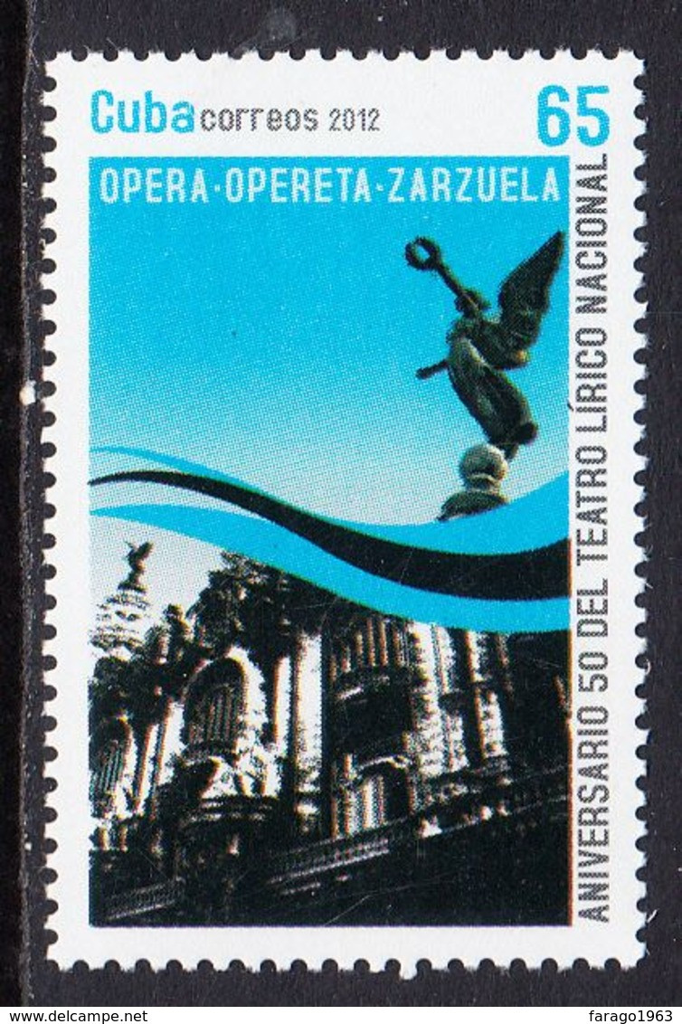 2012 Cuba Theatre Drama Architecture  Complete Set Of 1 MNH - Ongebruikt