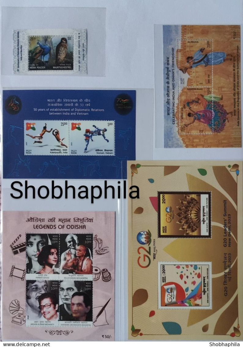 Shobhaphila's Indian Miniature  Year Pack Stamps 2023 ( 11 Nos.) - Nuevos