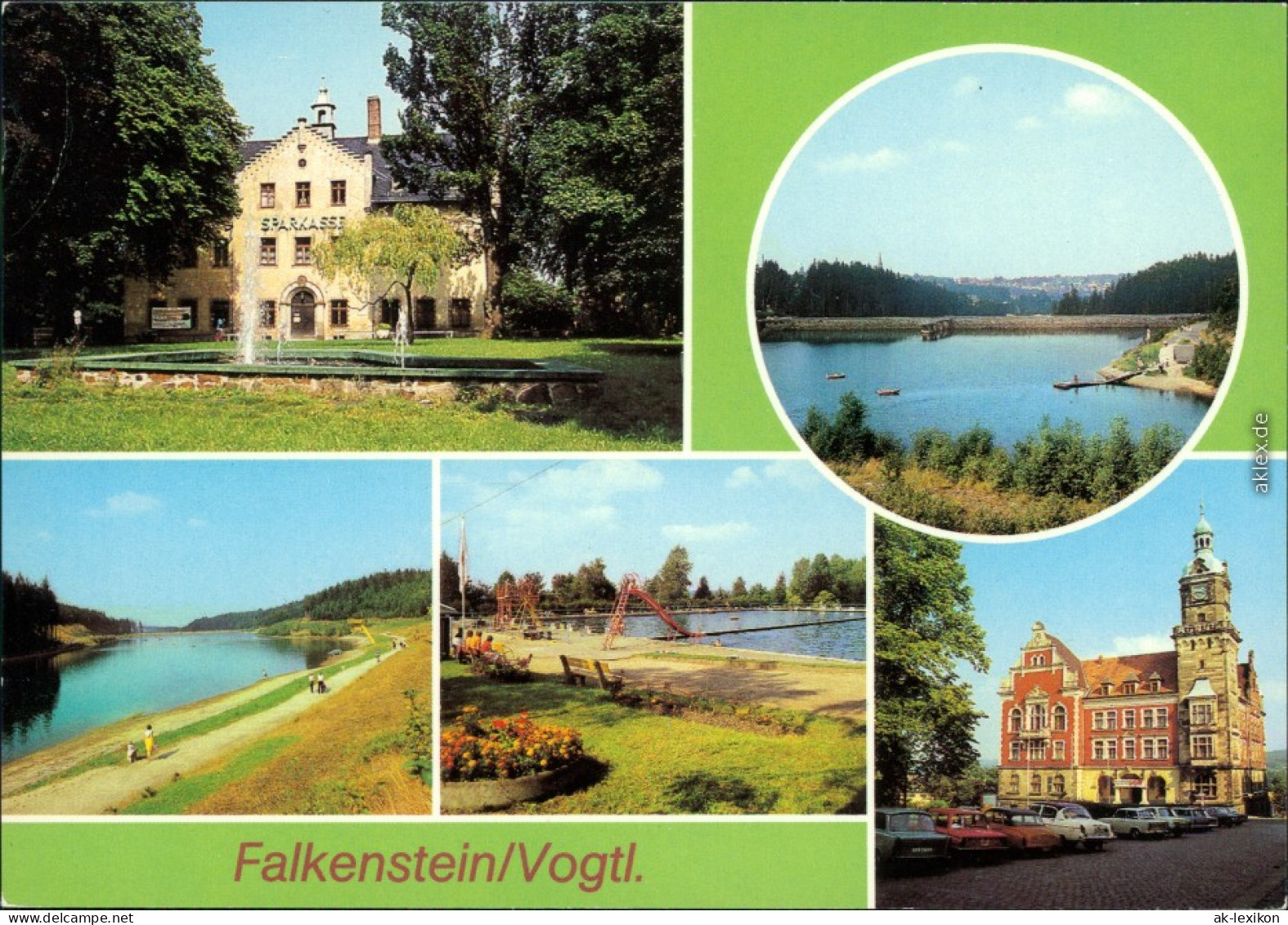 Falkenstein (Vogtland) Schloss, Talsperre Mit Sperrmauer, Freibad, Rathaus 1983 - Falkenstein (Vogtland)