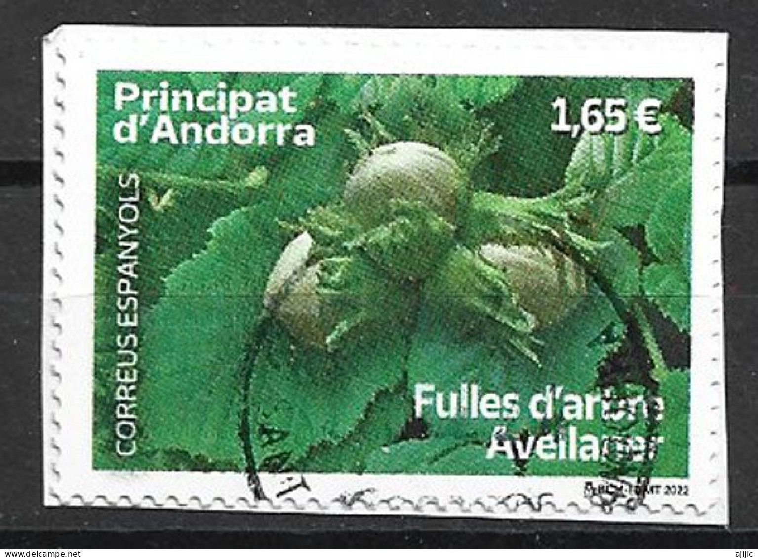 Le Noisetier /avellano  , Oblitéré 1 Ere Qualité.  2022 (sello Cancelado 1ª Calidad) - Used Stamps