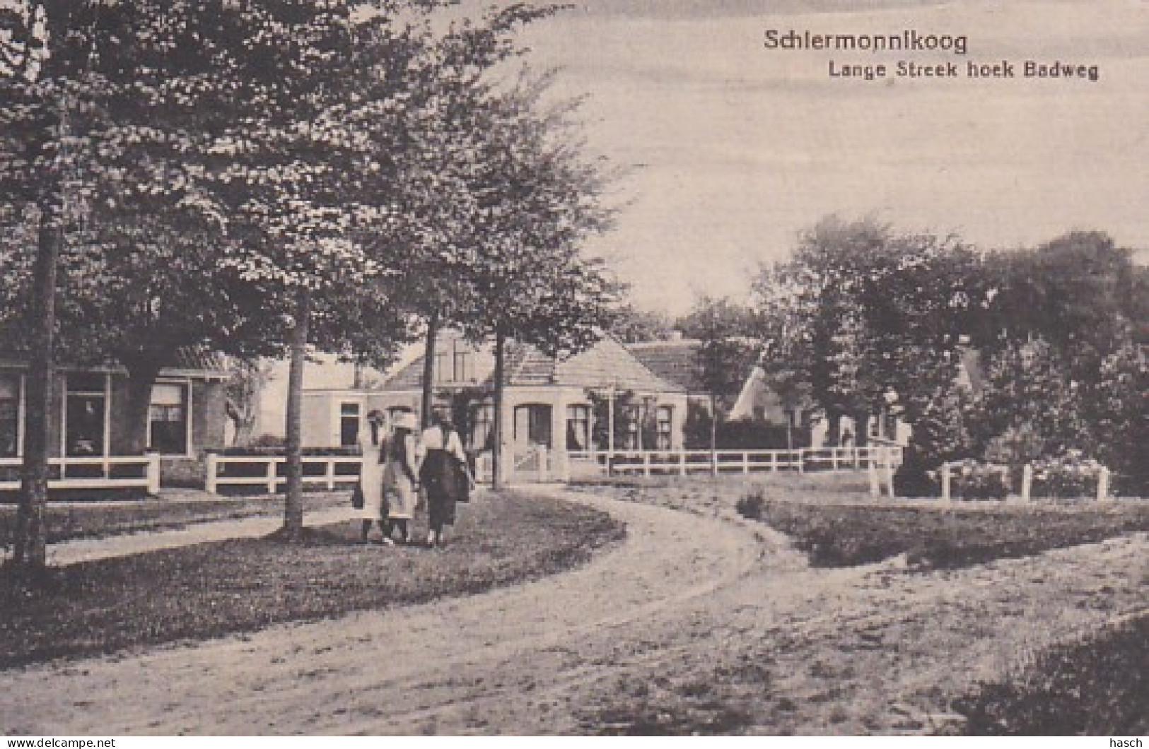 252729Schiermonnikoog, Lange Streek Hoek Badweg.(minuscule Vouwen In De Hoeken) - Schiermonnikoog