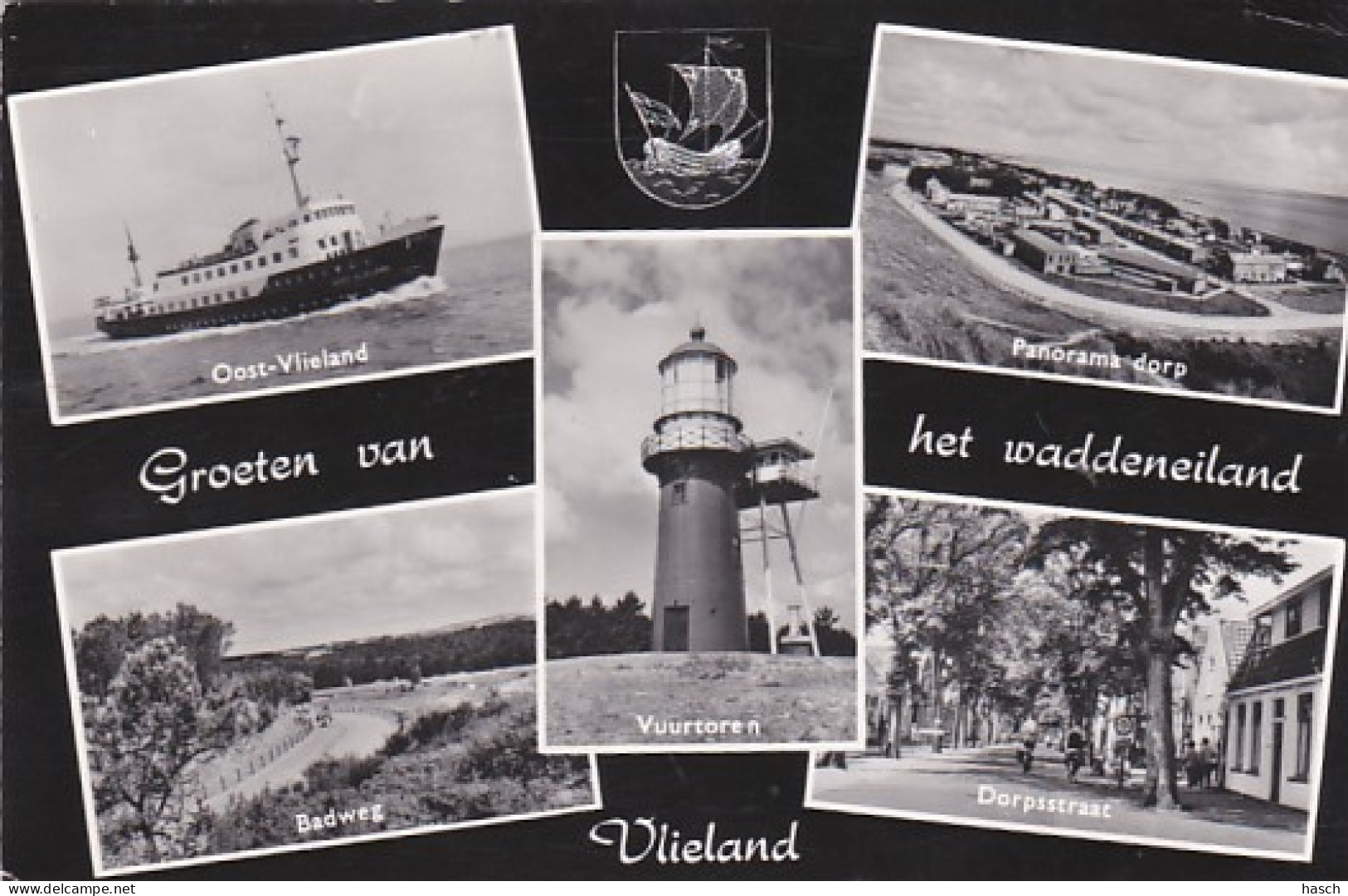 252733Groeten Van Het Waddeneiland Vlieland.(zie Hoeken En Randen) - Vlieland