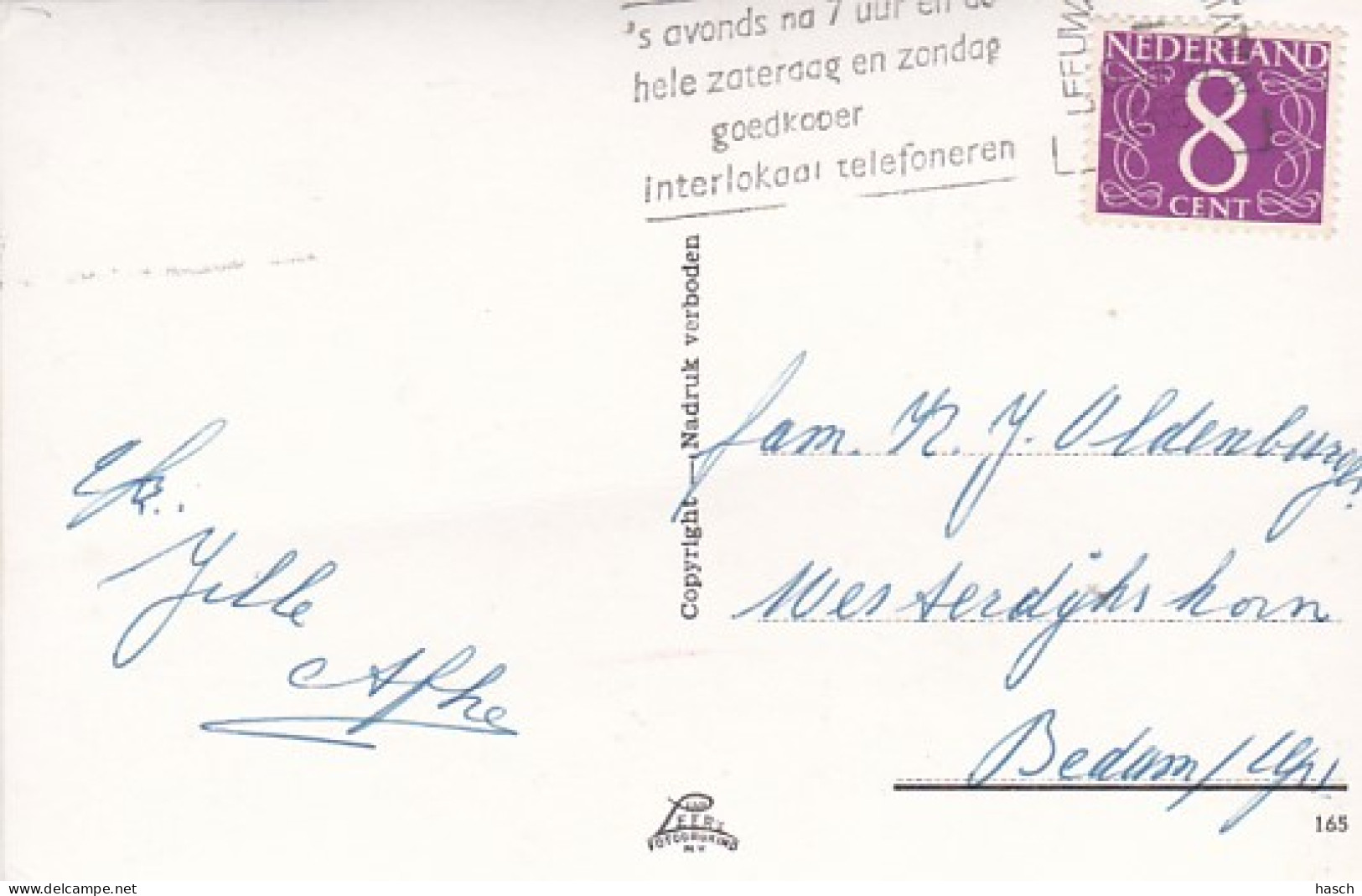 252775Vlieland, Koers-bericht Van Het Eiland. .(FOTO KAART) (minuscule Vouwen In De Hoeken) - Vlieland