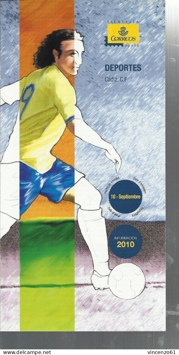 2010 Bollettino Correos Cadiz Cf - Beroemde Teams