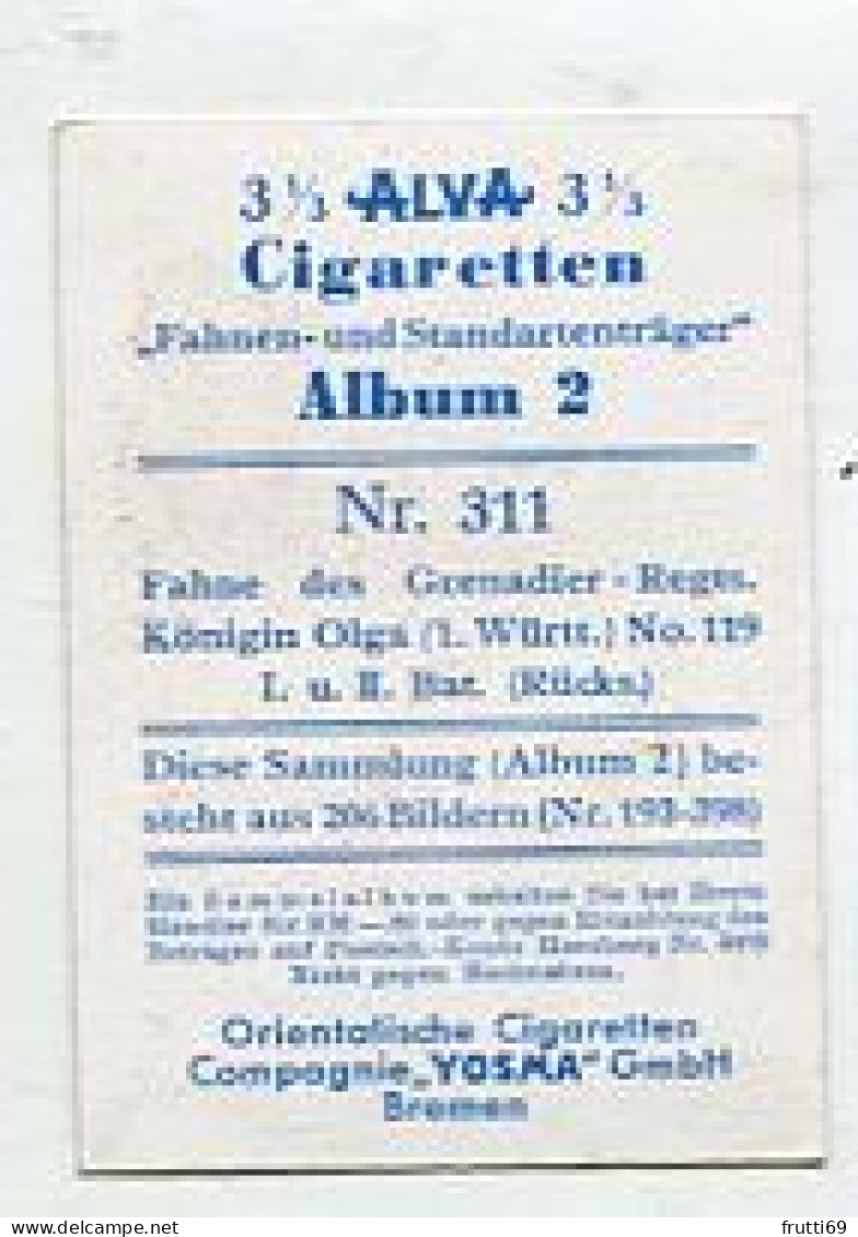 SB 03562 YOSMA - Bremen - Fahnen Und Standartenträger - Nr.311 Fahne Des Grenadier-Regts. Königin Olga No 119 I. U. II. - Autres & Non Classés