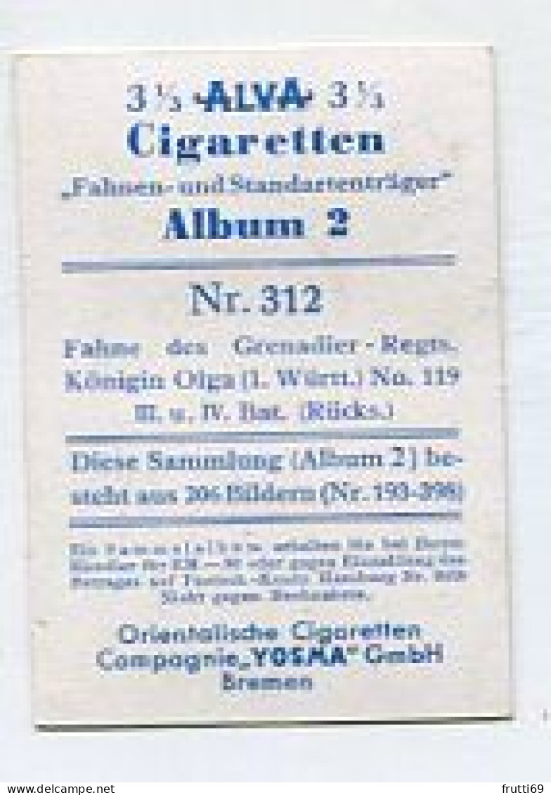 SB 03563 YOSMA - Bremen - Fahnen Und Standartenträger - Nr.312 Fahne Des Grenadier-Regts. Königin Olga No 119 III / IV - Andere & Zonder Classificatie