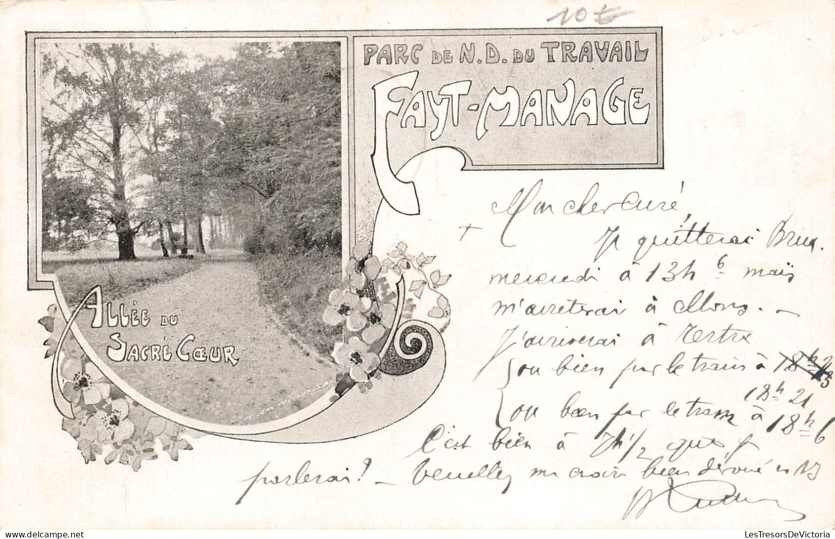 FRANCE - Rueil Malmaison - Parc De ND Du Travail Fayt Manage - Allée Du Sacré Coeur - Carte Postale Ancienne - Rueil Malmaison
