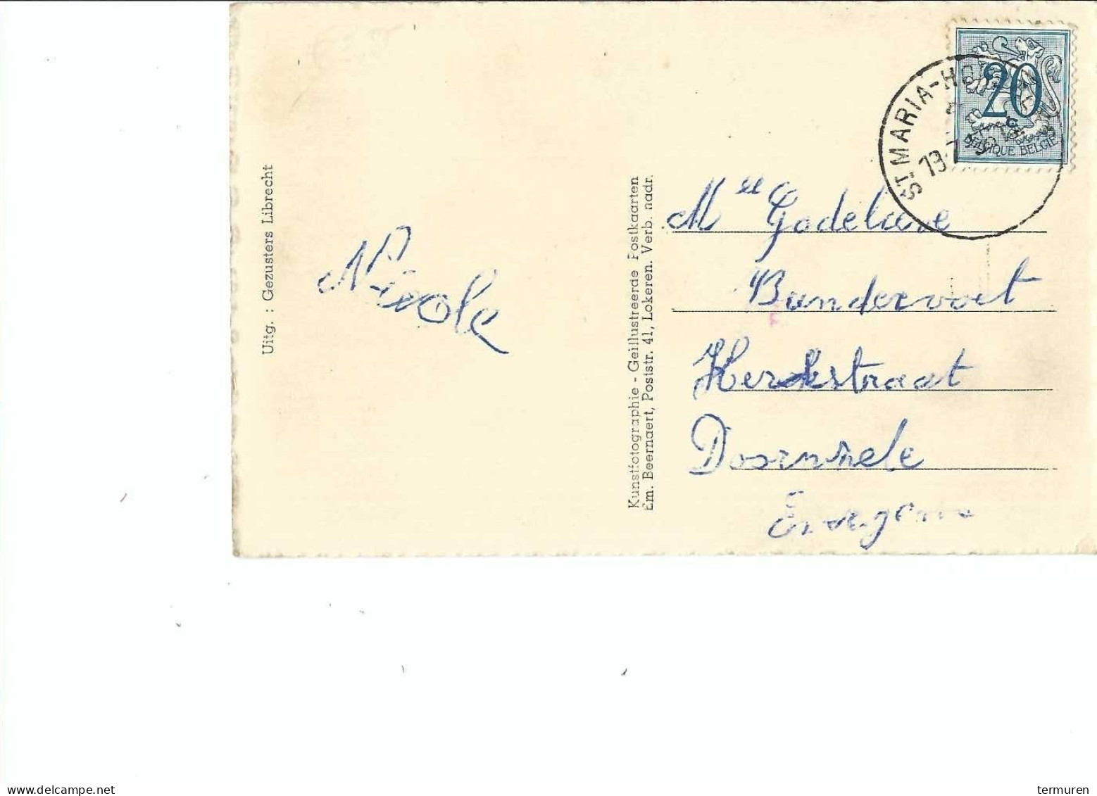 Sint-Maria-Horebeke : De Gemeenteplaats In 1956 - Horebeke