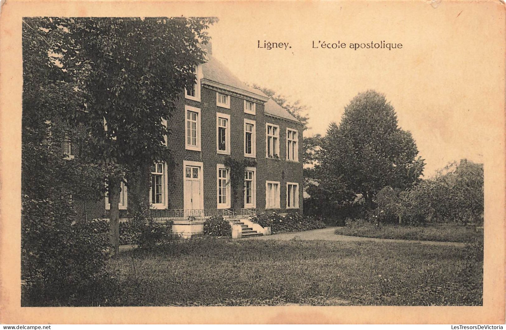 BELGIQUE - Geer - Ligney - L'école Apostolique - Carte Postale Ancienne - Geer