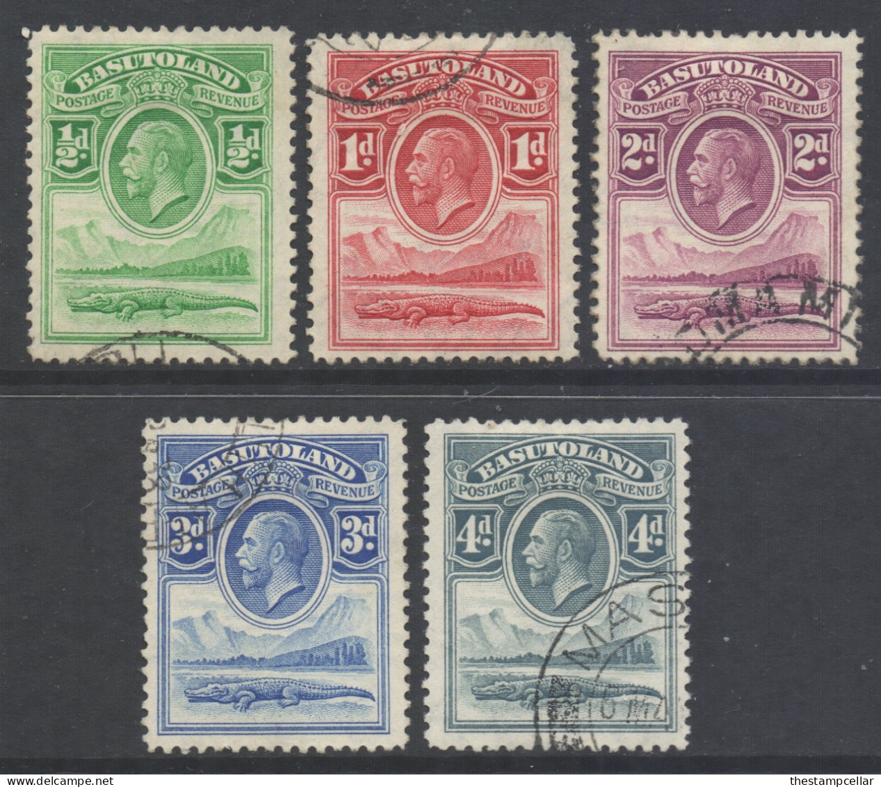 Basutoland Scott 1/5 - SG1/5, 1933 George V 1/2d To 4d Used - 1933-1964 Colonie Britannique