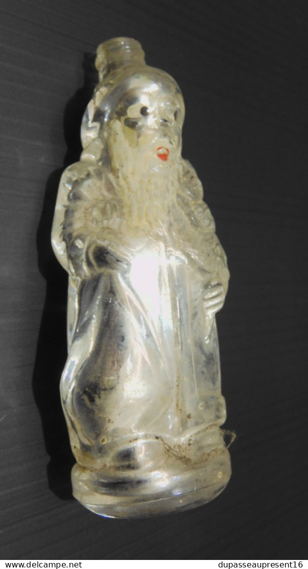 -ANCIEN FLACON VERRE églomisé PERE NOEL MIKY CHYPRE PARIS PARFUM Collection   E - Glas & Kristall