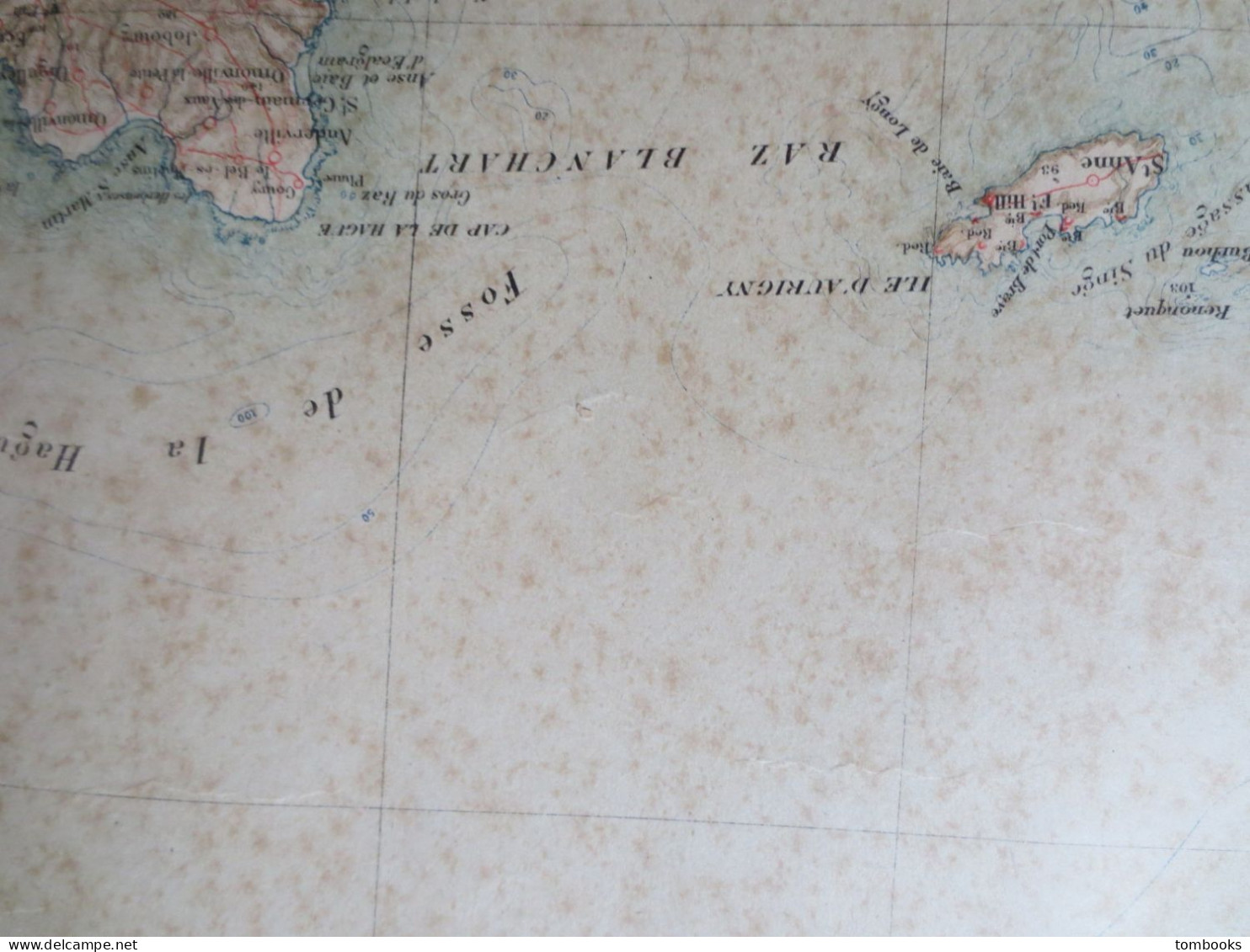 50 - Les Pieux - Ile De Guernesey - Ile D'Aurigny - La Hague - 3 Plans Maritimes Et Terrestres Anciens - 1910 - ABE - - Cartas Náuticas