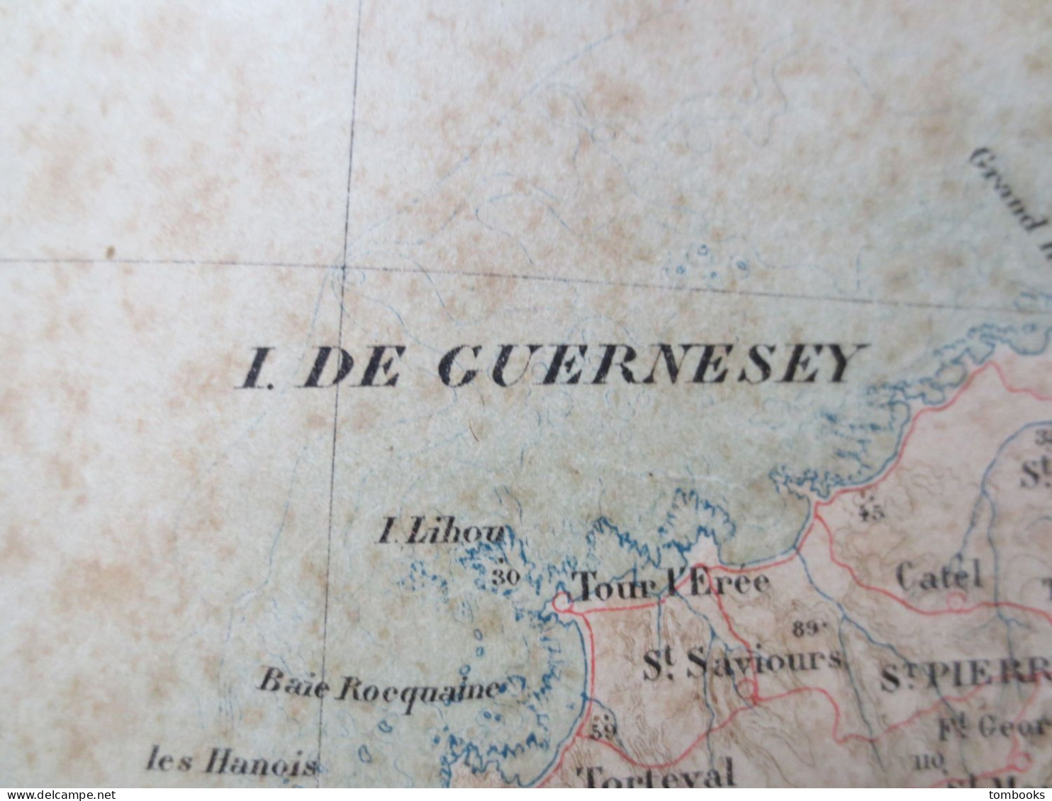 50 - Les Pieux - Ile De Guernesey - Ile D'Aurigny - La Hague - 3 Plans Maritimes Et Terrestres Anciens - 1910 - ABE - - Cartas Náuticas