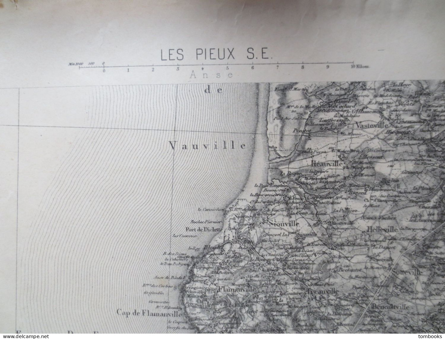 50 - Les Pieux - Ile De Guernesey - Ile D'Aurigny - La Hague - 3 Plans Maritimes Et Terrestres Anciens - 1910 - ABE - - Cartas Náuticas