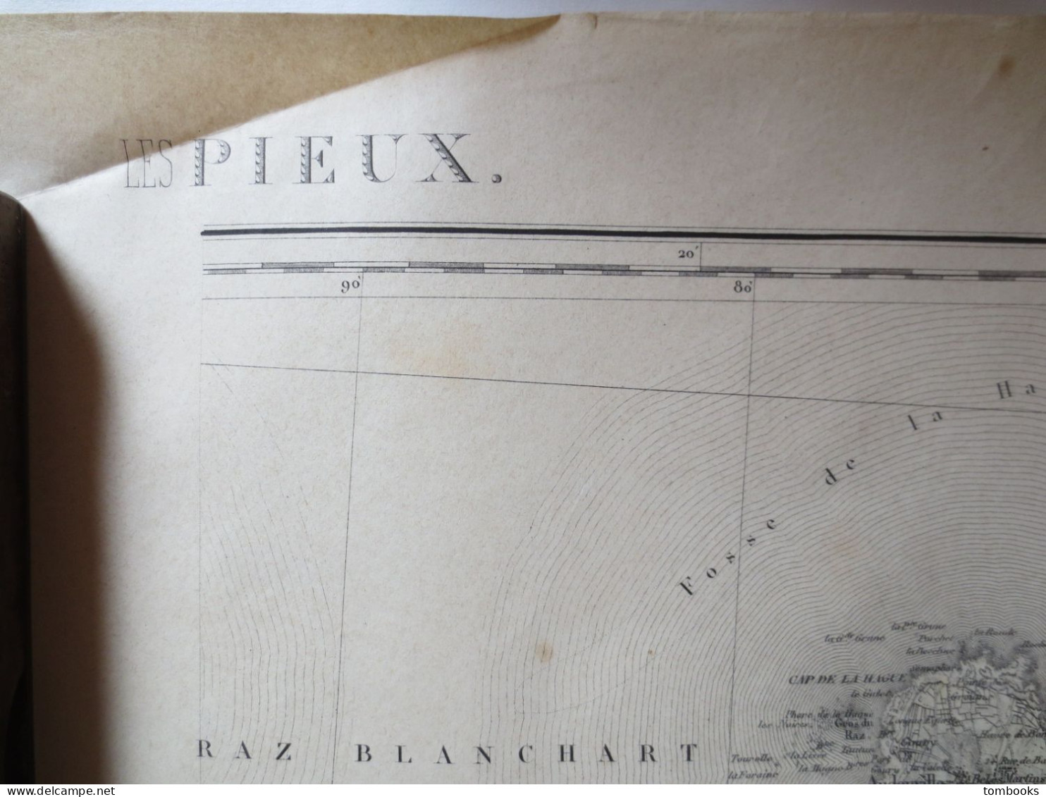 50 - Les Pieux - Ile de Guernesey - Ile D'Aurigny - La Hague - 3 plans maritimes et terrestres anciens - 1910 - ABE -