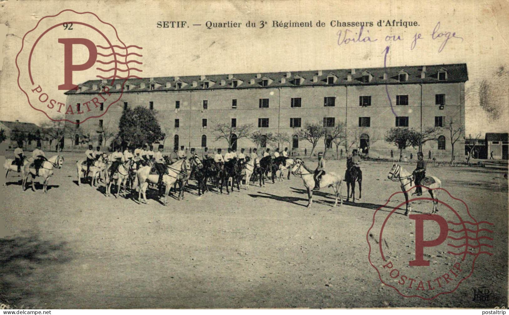 ARGELIA. ALGERIE. SETIF - Quartier Des Chasseurs D'Afrique - Sétif