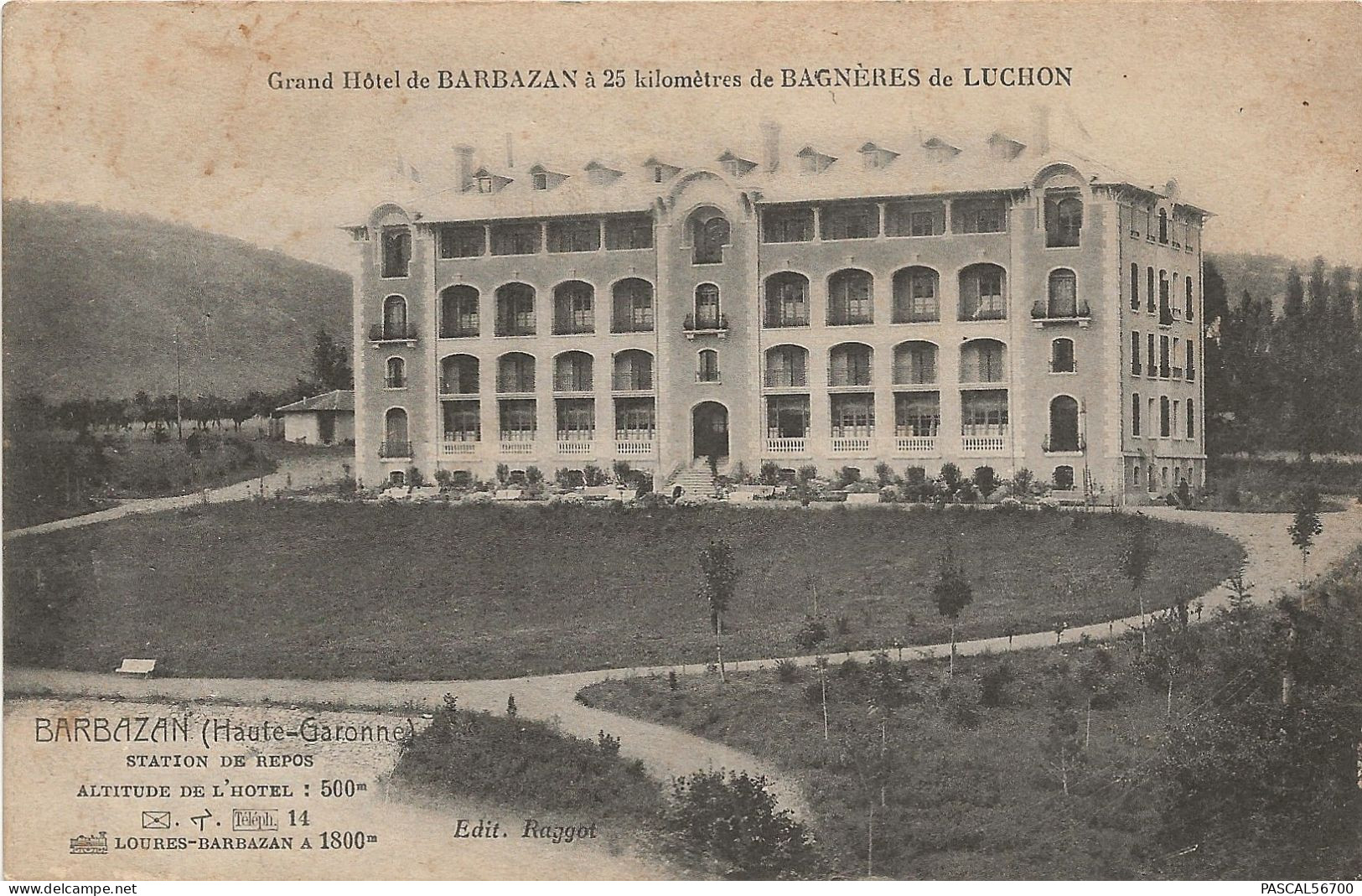 CPA BARBAZAN - GRAND HOTEL - Barbazan