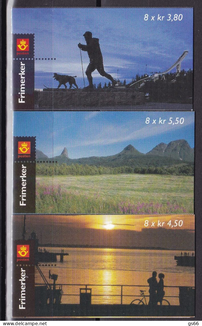 Norge, 1998, 1282/84 Booklet , MNH **,  Tourismus. - Postzegelboekjes