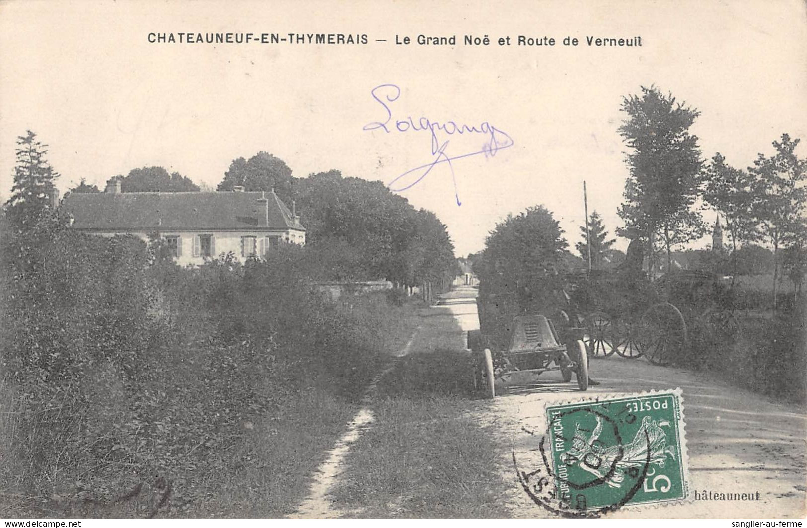 CPA 28 CHATEAUNEUF EN THYMERAIS / LE GRAND NOE ET ROUTE DE VERNEUIL - Other & Unclassified