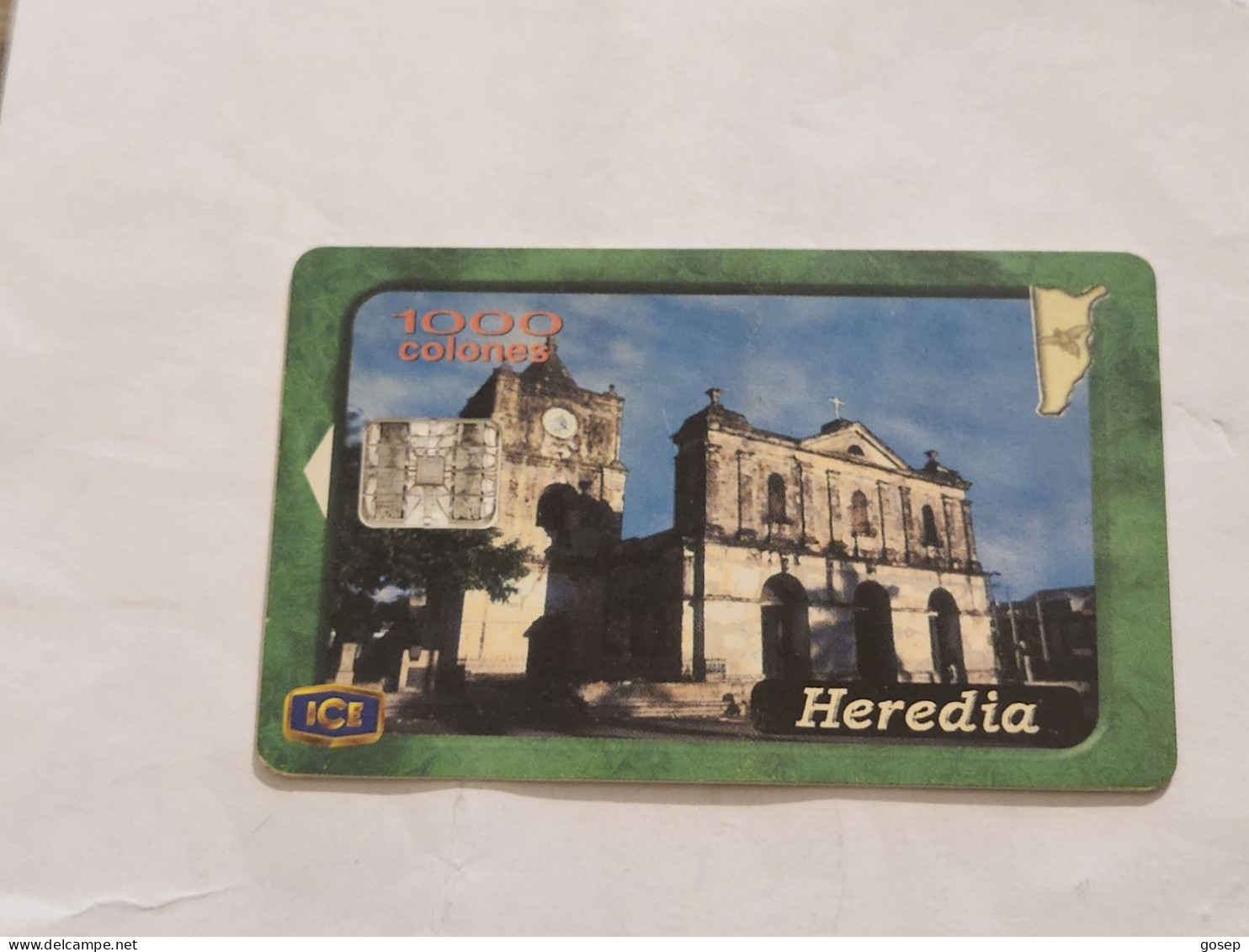 COSTA RICA-(CR-ICE-CHP-0055)-Heredia-(I Emisión)-(80)-(C145000627B)(tirage-400.000)used Card+1card Prepiad - Costa Rica