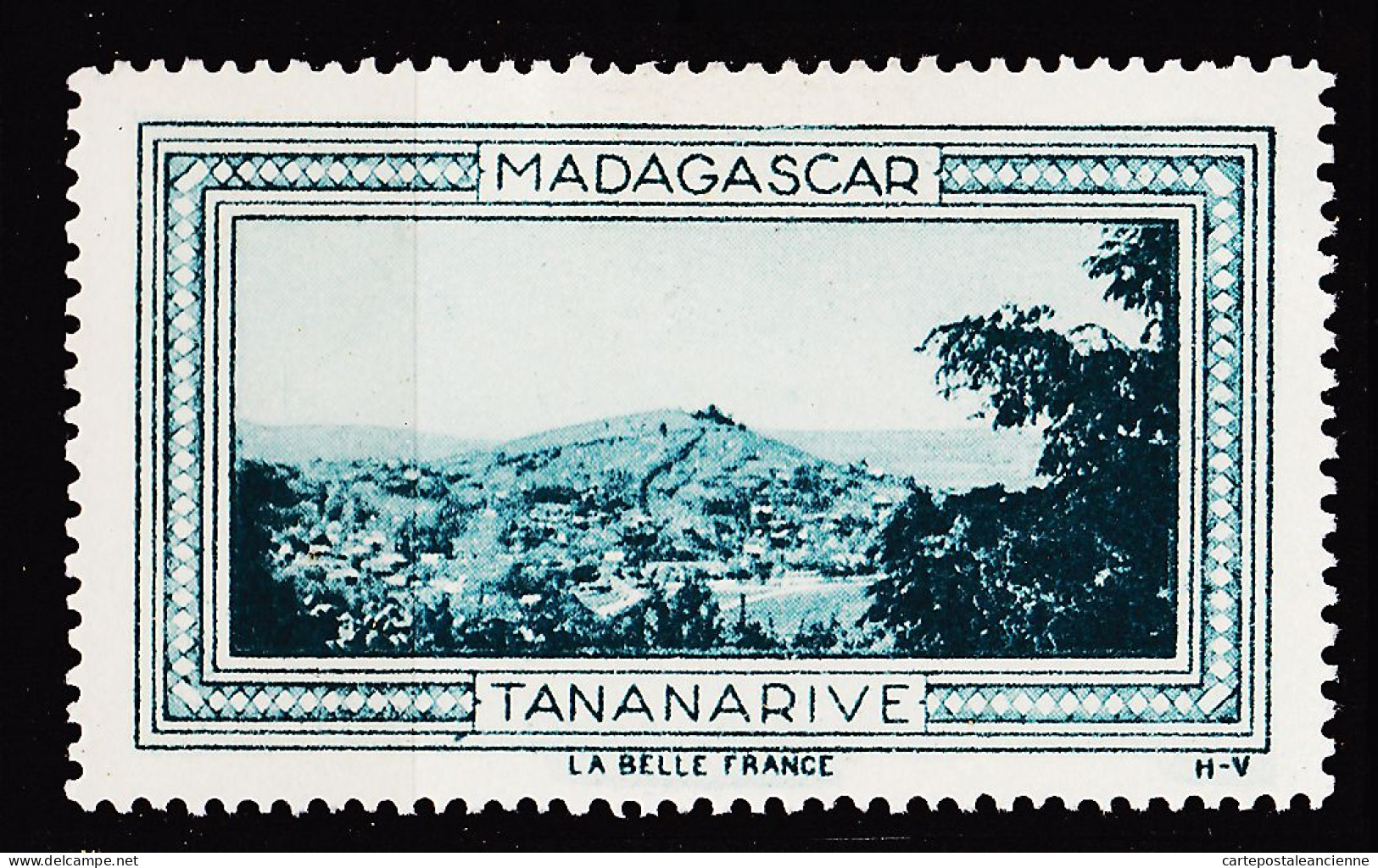 12955 / ⭐ ◉ TANANARIVE (2) MADAGASCAR Vignette Collection BELLE FRANCE 1925s H-V Helio VAUGIRARD Erinnophilie - Tourisme (Vignettes)