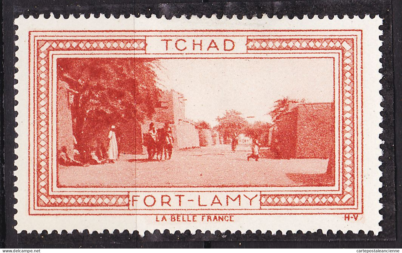 12976 / ⭐ ◉ MAISON KIRDI-MASSA TCHAD Vignette De Collection LA BELLE FRANCE 1925s H-V Erinnophilie - Turismo (Viñetas)