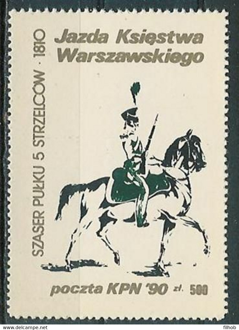 Poland SOLIDARITY (S197): KPN Ride Duchy Of Warsaw (rifleman) - Solidarnosc Vignetten