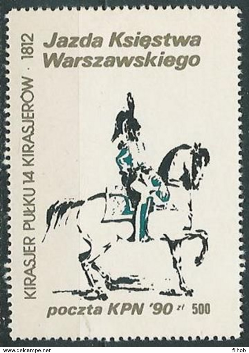 Poland SOLIDARITY (S200): KPN Ride Duchy Of Warsaw (cuirassier) - Vignettes Solidarnosc