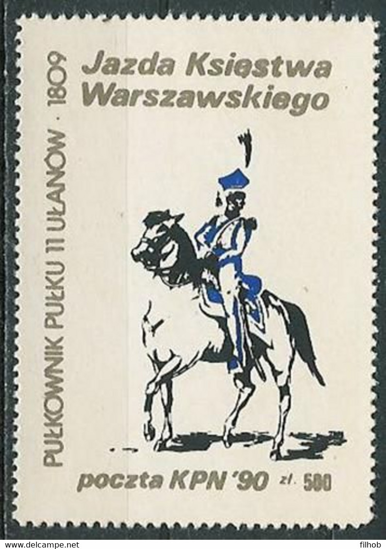 Poland SOLIDARITY (S202): KPN Ride Duchy Of Warsaw (colonel) - Solidarnosc-Vignetten
