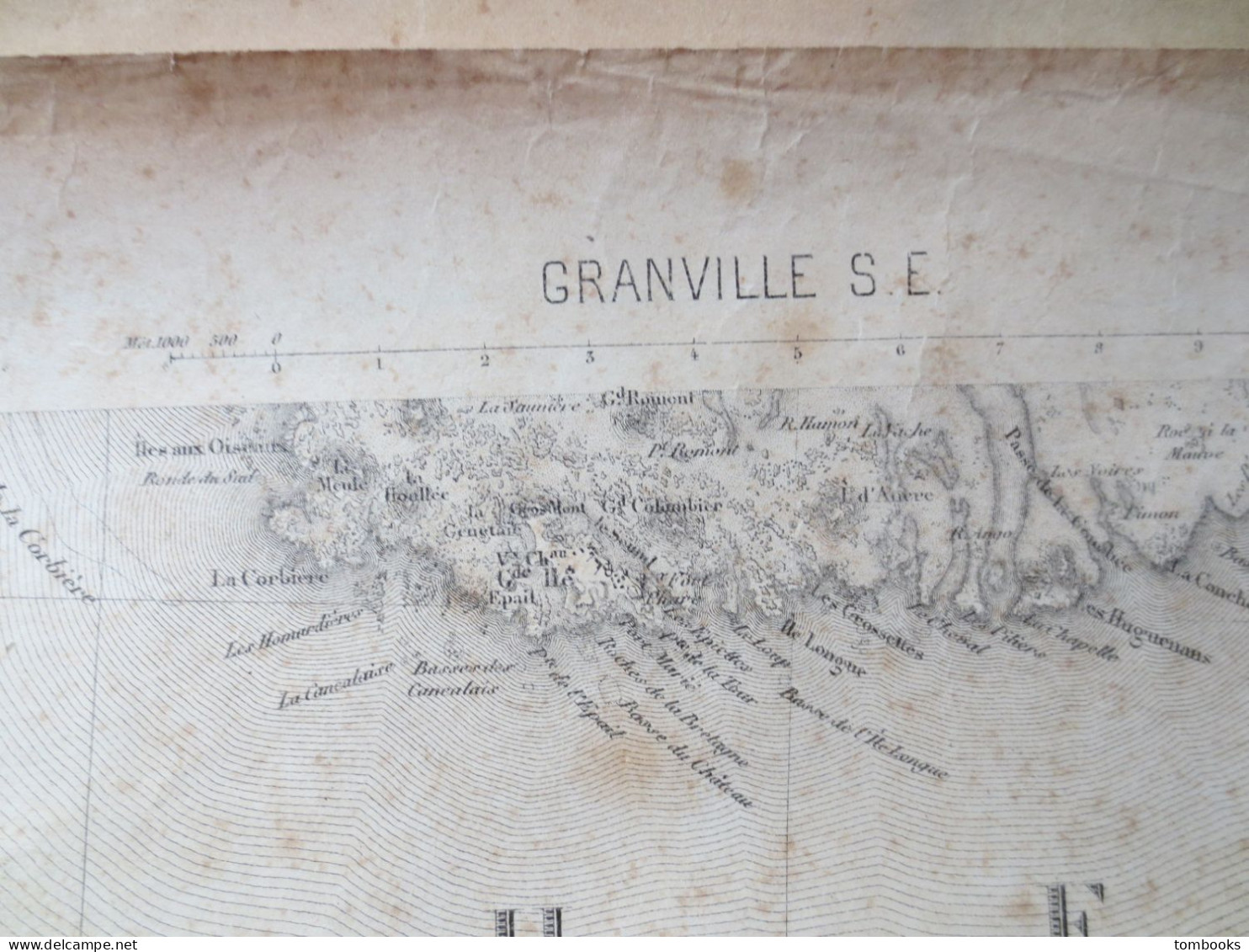 50 - Granville - Ensemble De 3 Cartes Maritimes Et Terrestres - 1889 Levé 1910 - ABE - - Nautical Charts